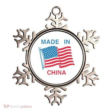 Flag Usa Made In China Ornament