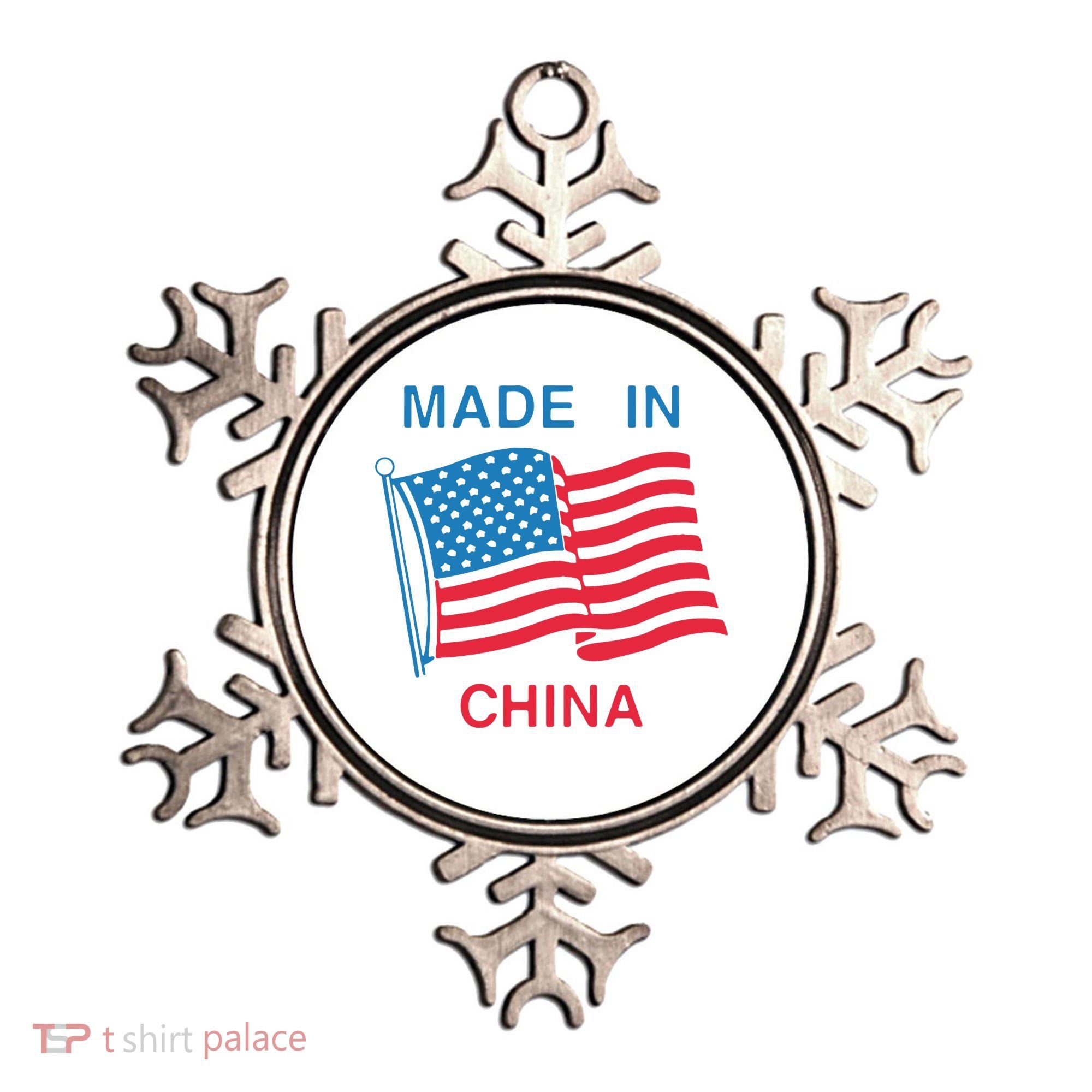 Flag Usa Made In China Ornament