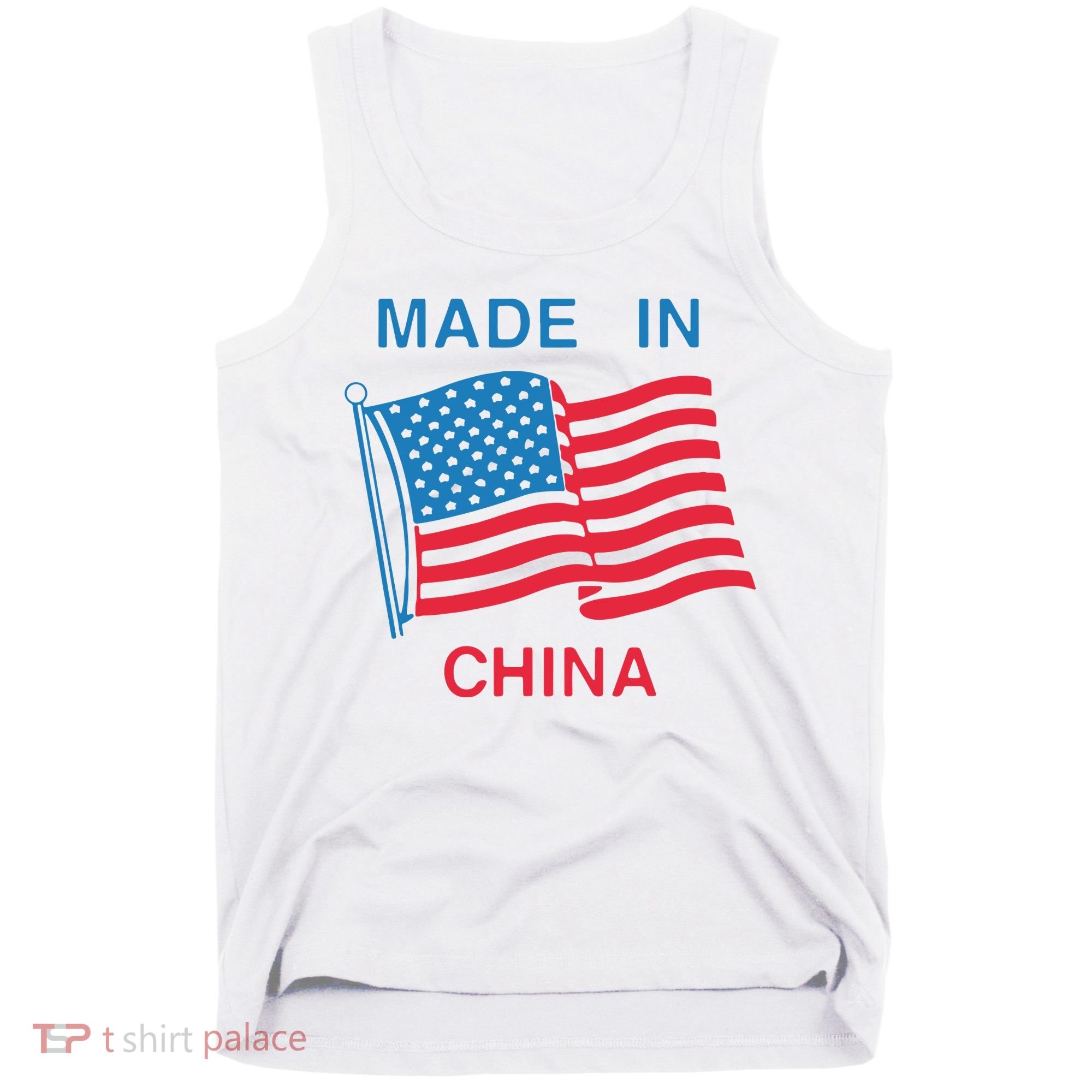 Flag Usa Made In China Tank Top