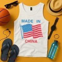 Flag Usa Made In China Tank Top thumb 4