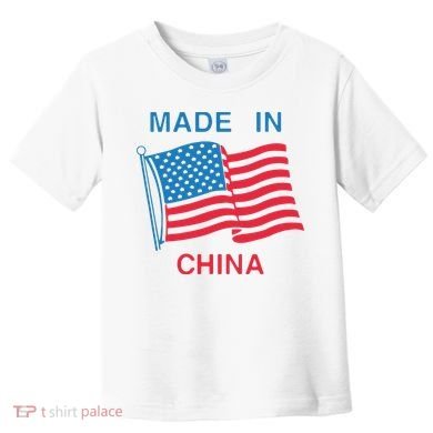 Flag Usa Made In China Toddler T-Shirt