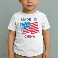 Flag Usa Made In China Toddler T-Shirt thumb 2