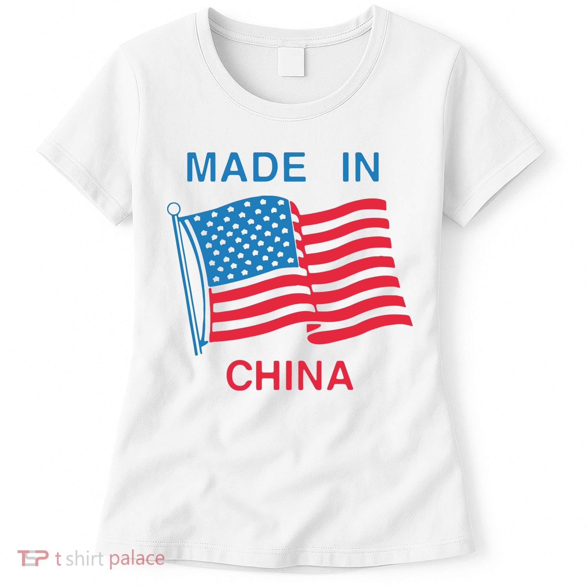 Flag Usa Made In China Women's T-Shirt