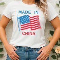 Flag Usa Made In China Women's T-Shirt thumb 2