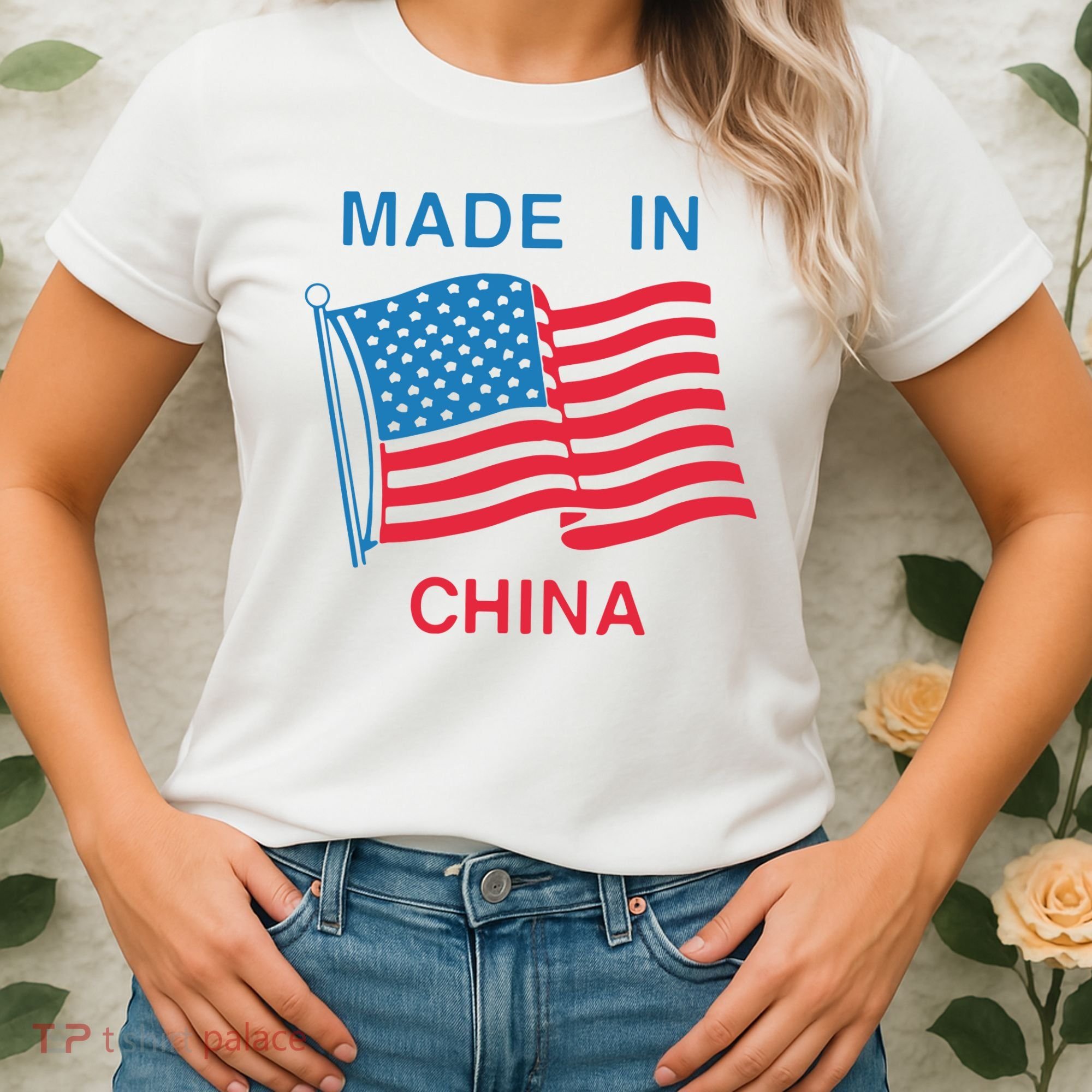 Flag Usa Made In China Women's T-Shirt
