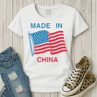 Flag Usa Made In China Women's T-Shirt thumb 3