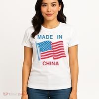 Flag Usa Made In China Women's T-Shirt thumb 4