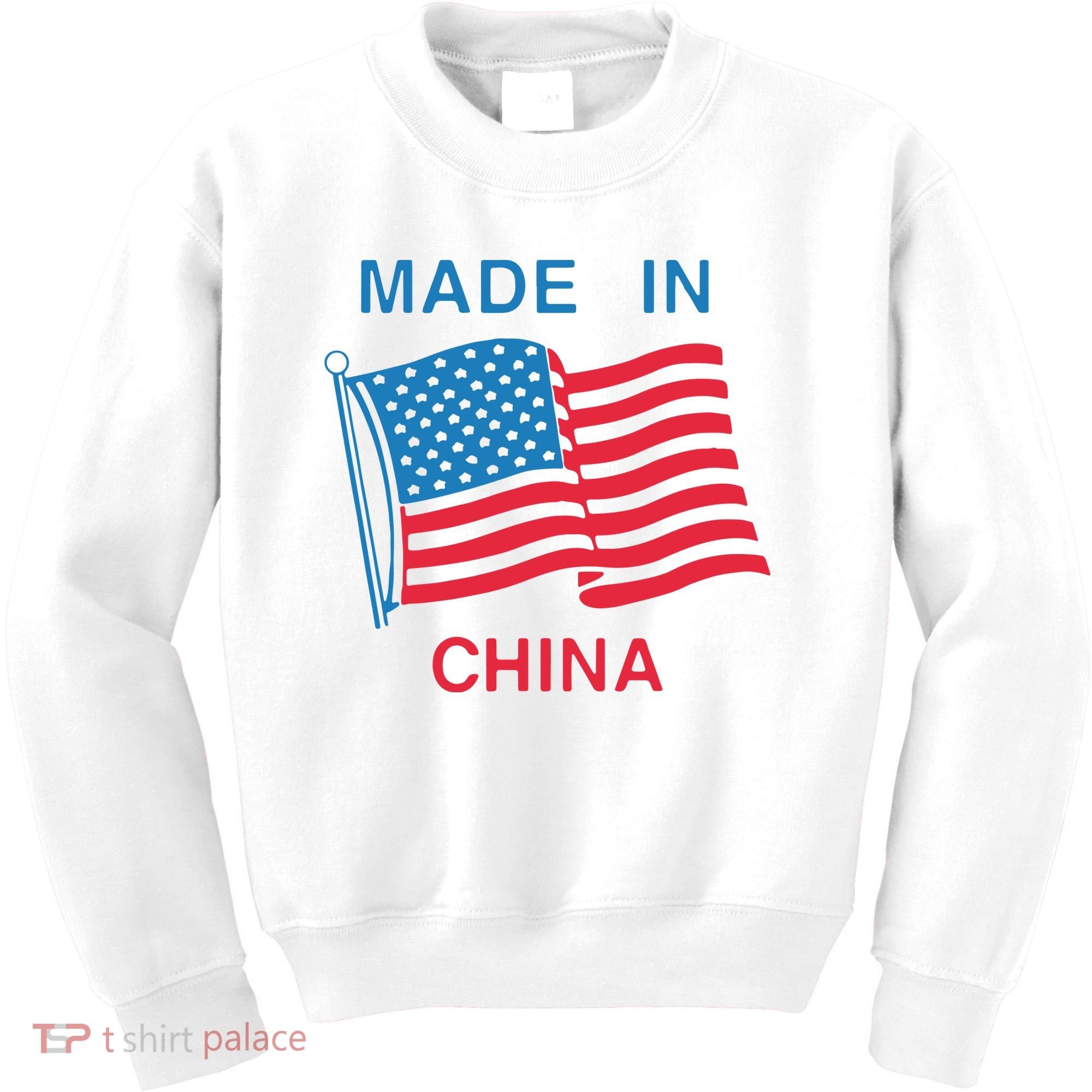 Flag Usa Made In China Kids Sweatshirt