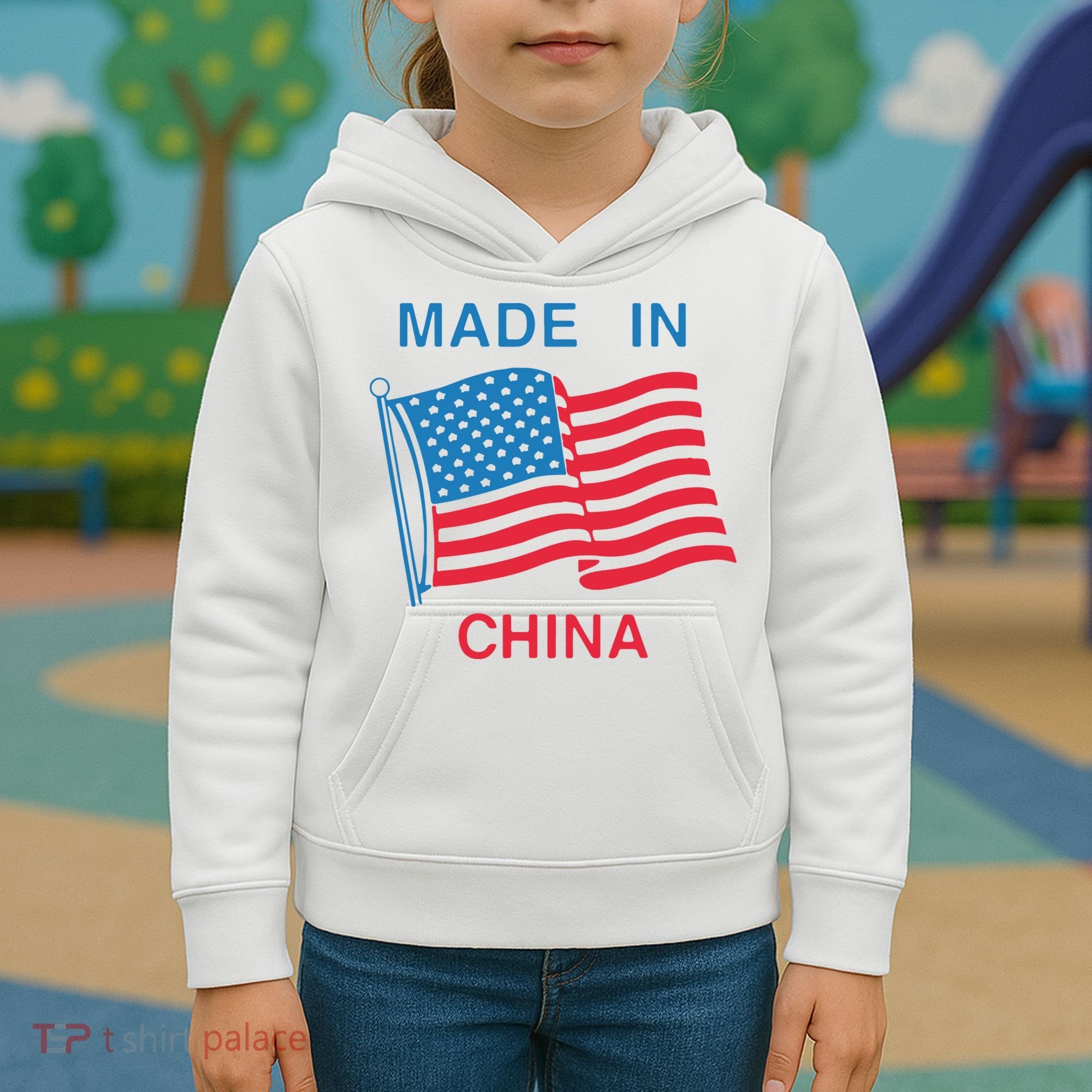 Flag Usa Made In China Kids Hoodie