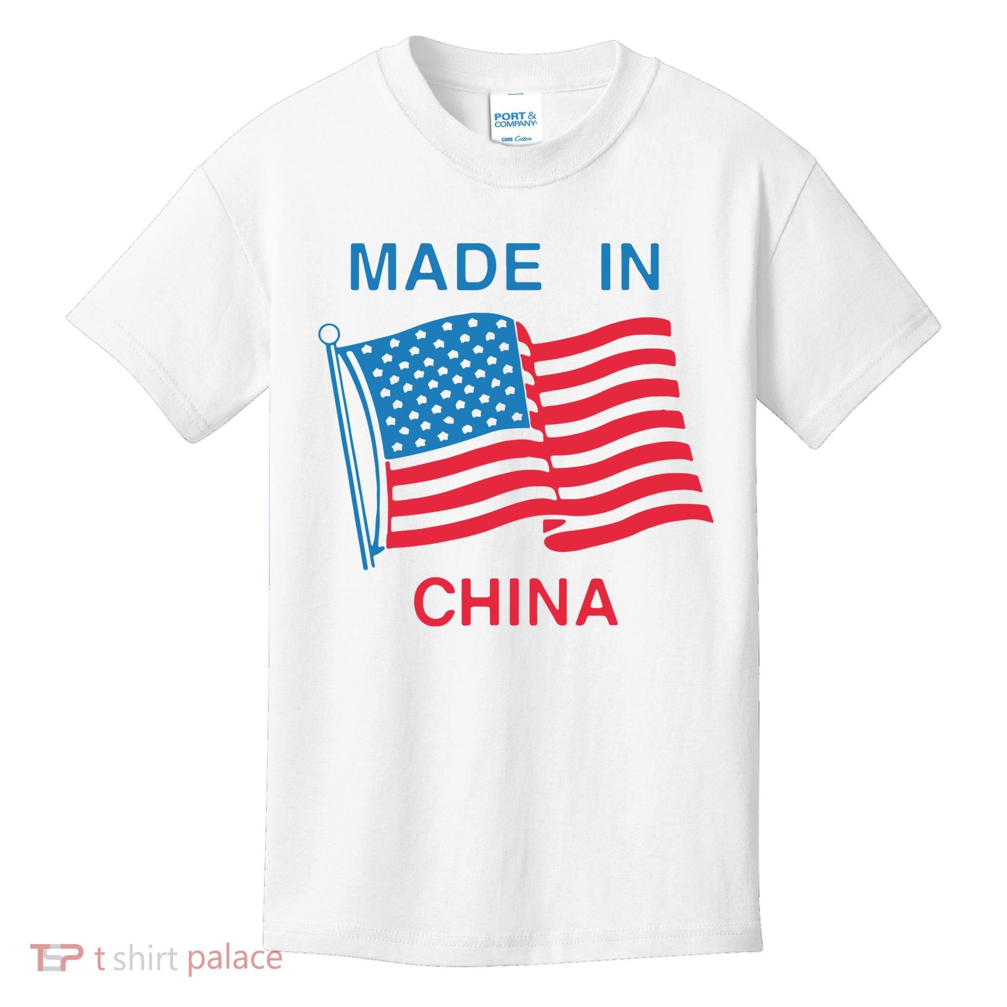Flag Usa Made In China Kids T-Shirt