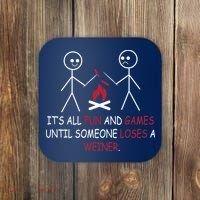 Fun And Games Until Someone Loses A Wiener Coaster thumb 0
