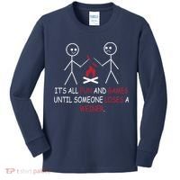 Fun And Games Until Someone Loses A Wiener Kids Long Sleeve Shirt thumb 0