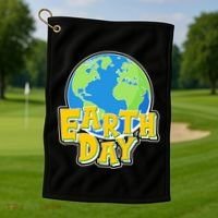 Fun Celebrate Earth Day Golf Towel thumb 1