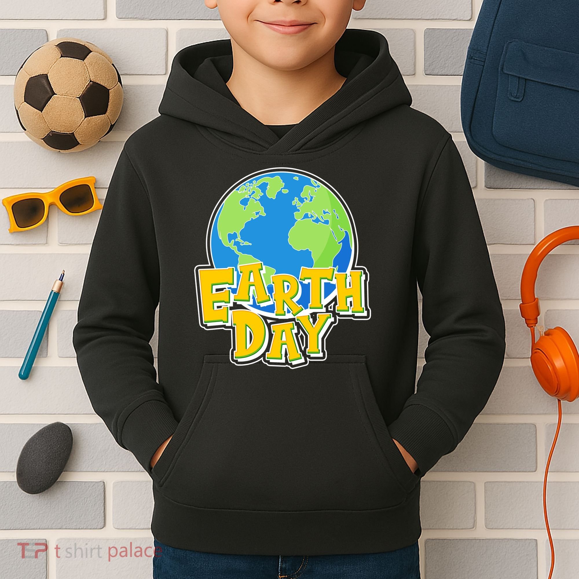 Fun Celebrate Earth Day Kids Hoodie