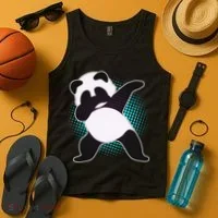 Fun Dabbing Panda Dab Move Tank Top thumb 4