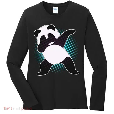 Fun Dabbing Panda Dab Move Women's Long Sleeve Shirt