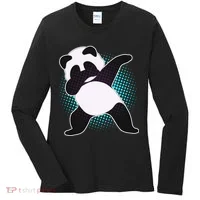 Fun Dabbing Panda Dab Move Women's Long Sleeve Shirt thumb 0
