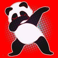 Fun Dabbing Panda Dab Move Santa Hat thumb 1