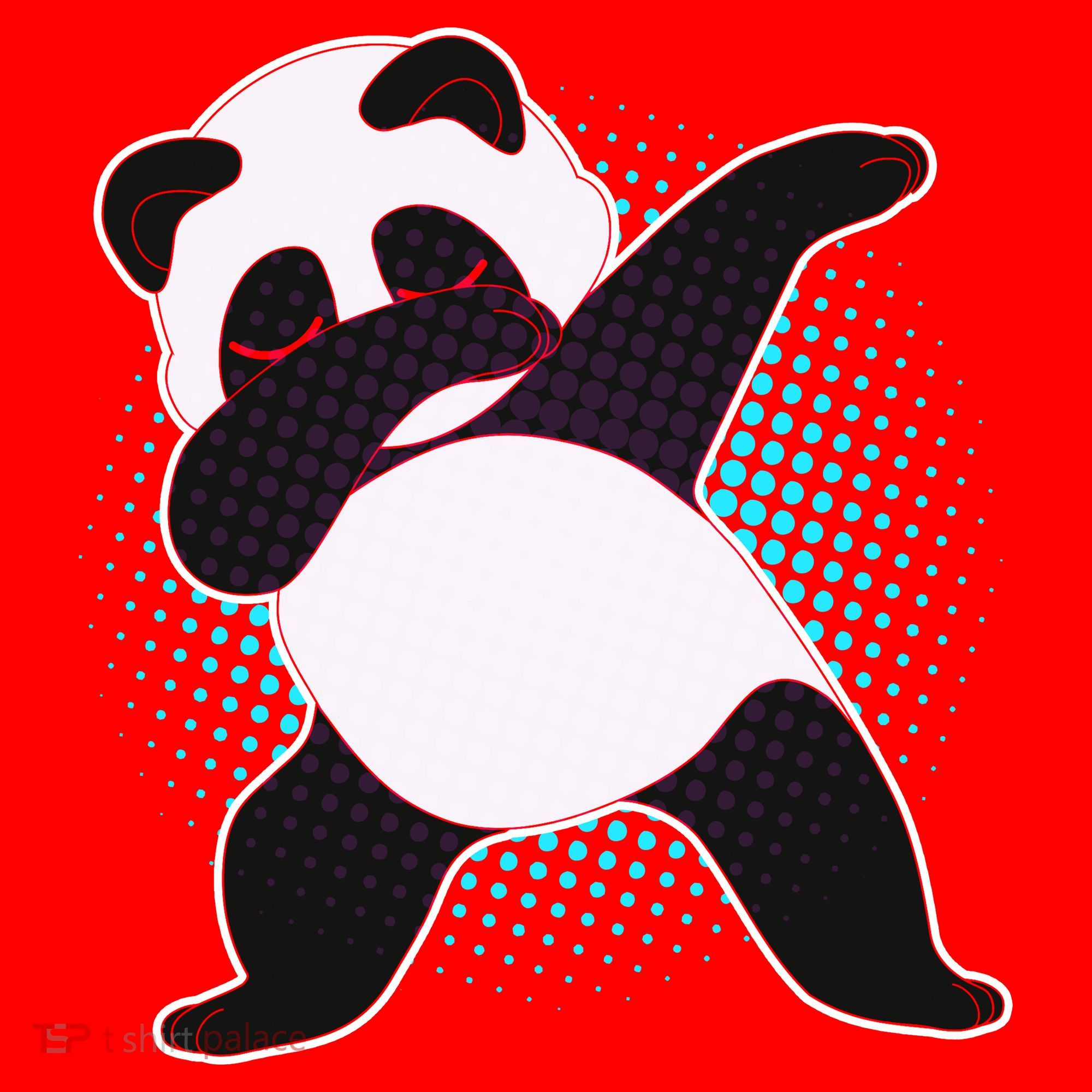 Fun Dabbing Panda Dab Move Santa Hat