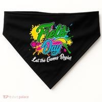 Fun Field Day Let The Games Begin! USA-Made Doggie Bandana thumb 0