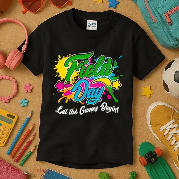 Fun Field Day Let The Games Begin! Kids T-Shirt