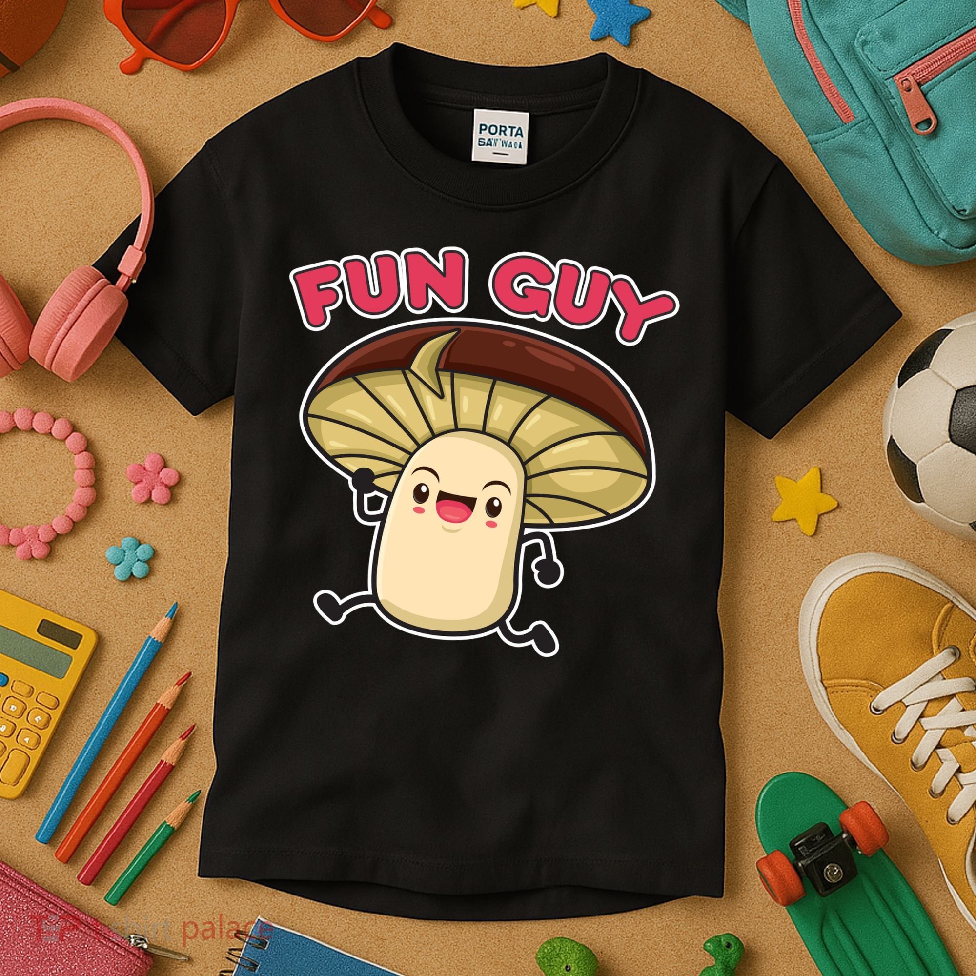 Fun Guy Fungi Mushroom Kids T-Shirt