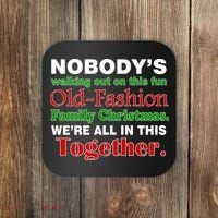 Fun Old Fashion Family Christmas Coaster thumb 0