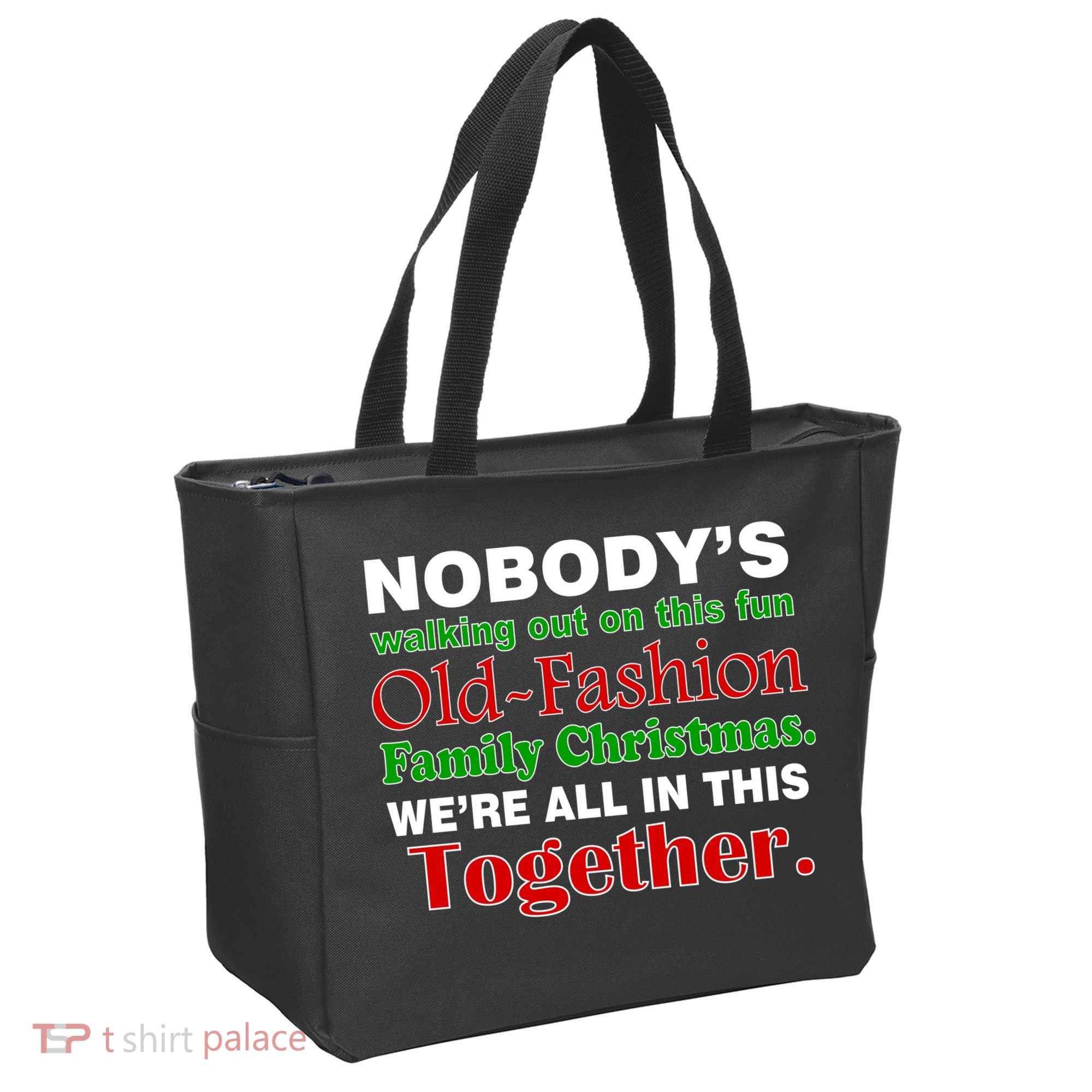 Fun Old Fashion Family Christmas Tote Bag