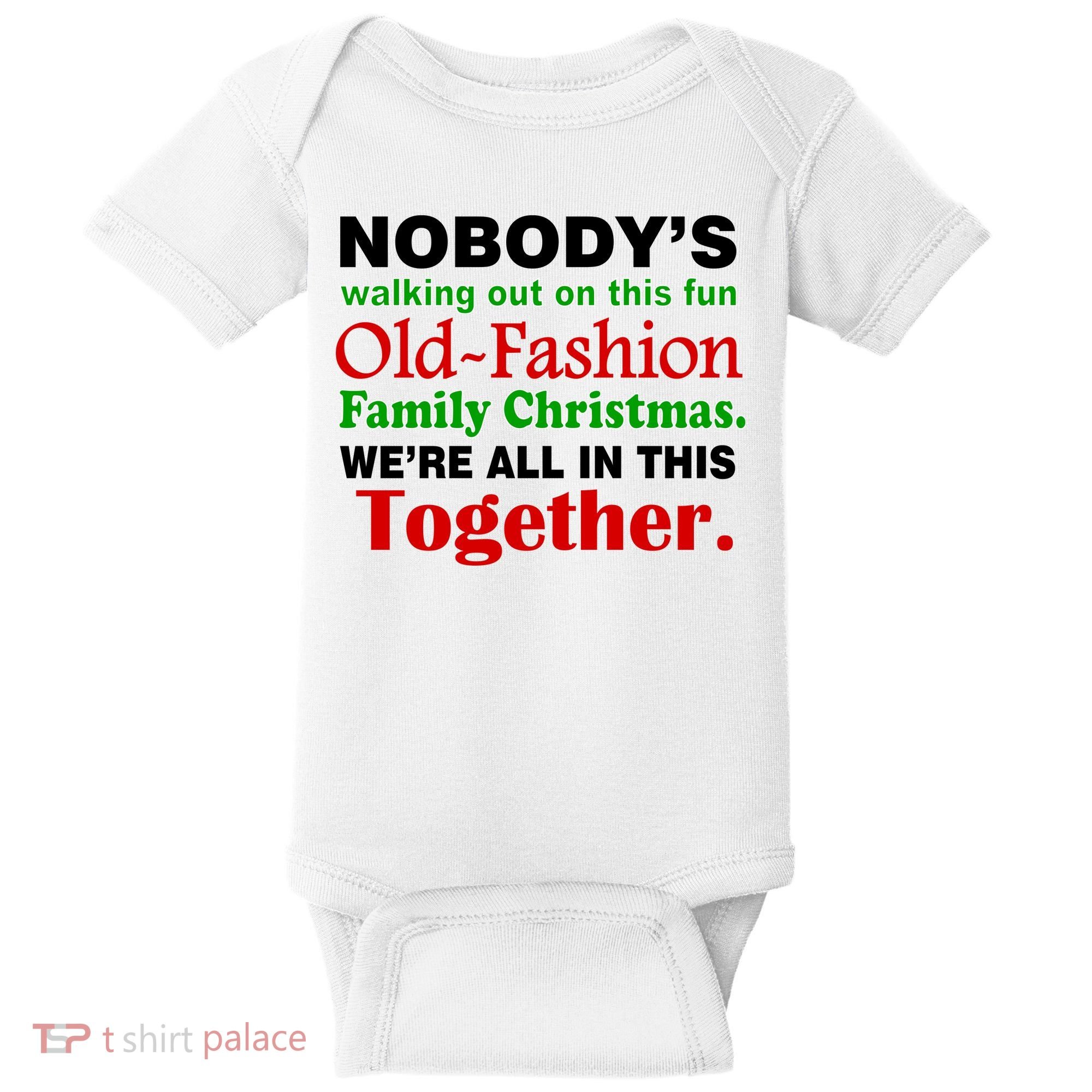 Fun Old Fashion Family Christmas Baby Bodysuit