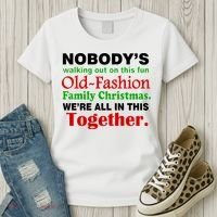 Fun Old Fashion Family Christmas Women's T-Shirt thumb 3