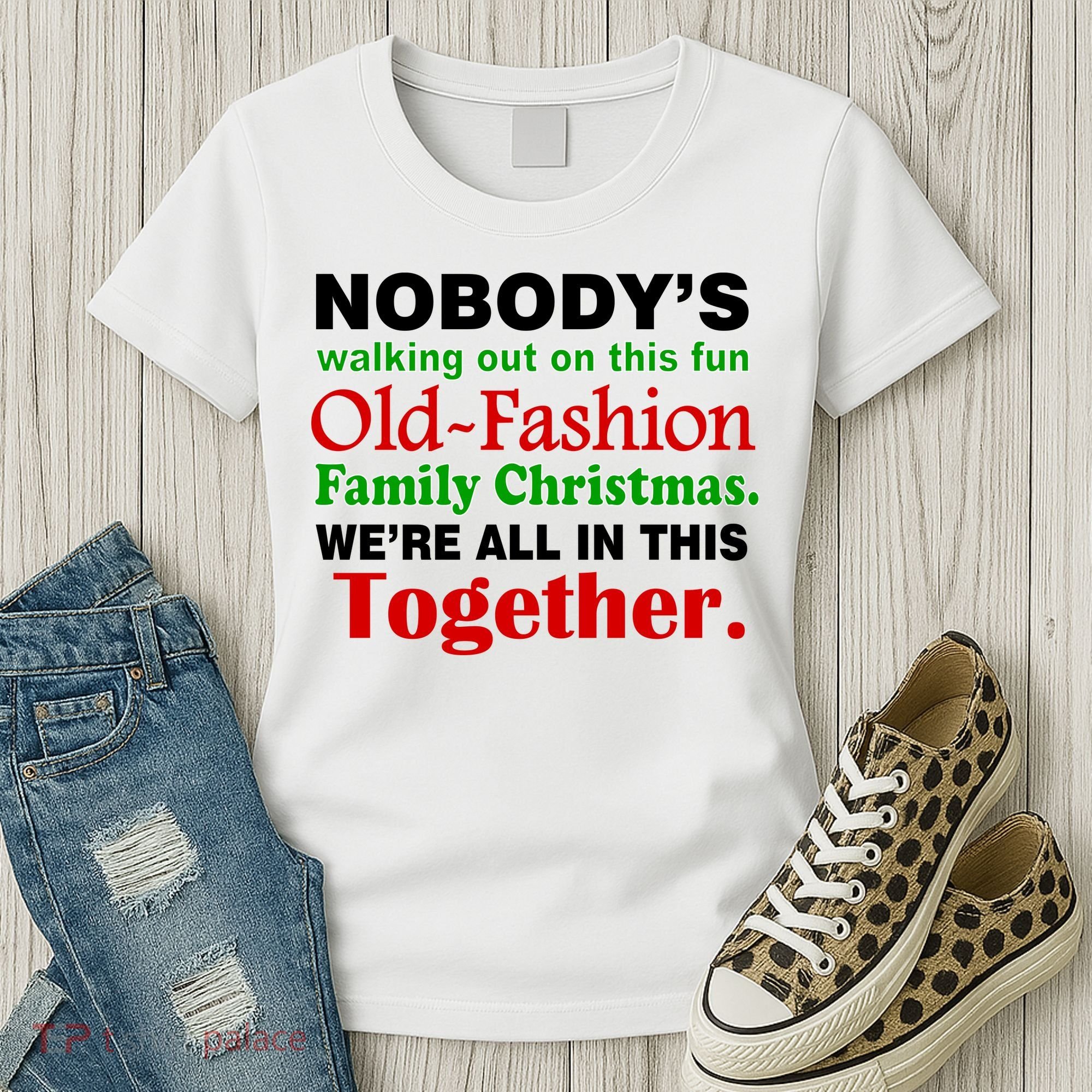 Fun Old Fashion Family Christmas Women's T-Shirt