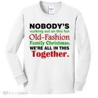 Fun Old Fashion Family Christmas Kids Long Sleeve Shirt thumb 0