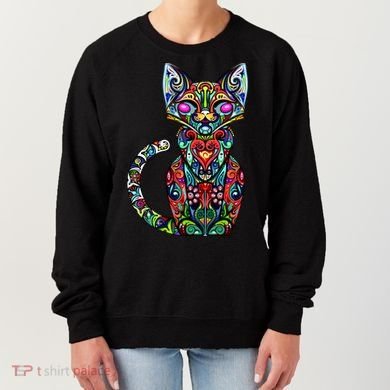 Fun Trippy Cat Women's Sweatshirt