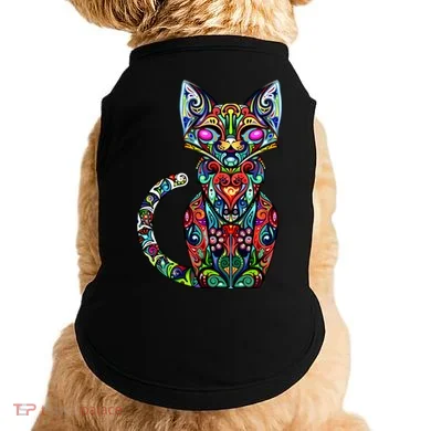 Fun Trippy Cat Doggie Tank