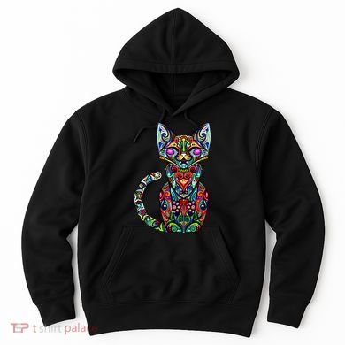 Fun Trippy Cat Hoodie