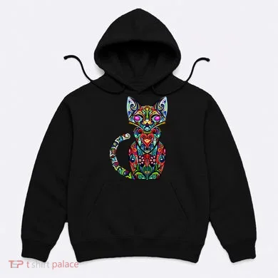 Fun Trippy Cat Hoodie