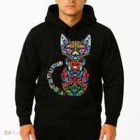 Fun Trippy Cat Hoodie thumb 2