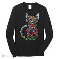 Fun Trippy Cat Long Sleeve Shirt thumb 0
