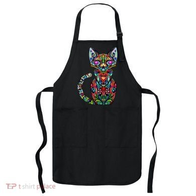Fun Trippy Cat Apron