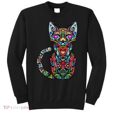 Fun Trippy Cat Sweatshirt