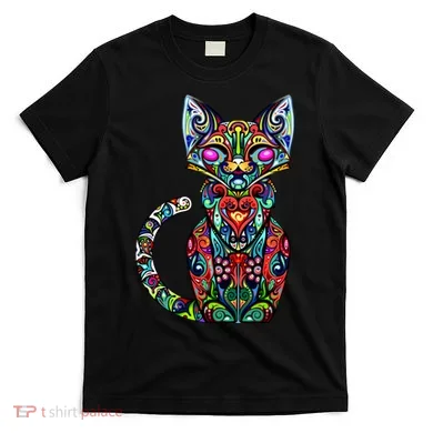 Fun Trippy Cat T-Shirt