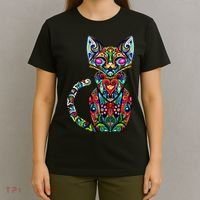 Fun Trippy Cat T-Shirt thumb 4