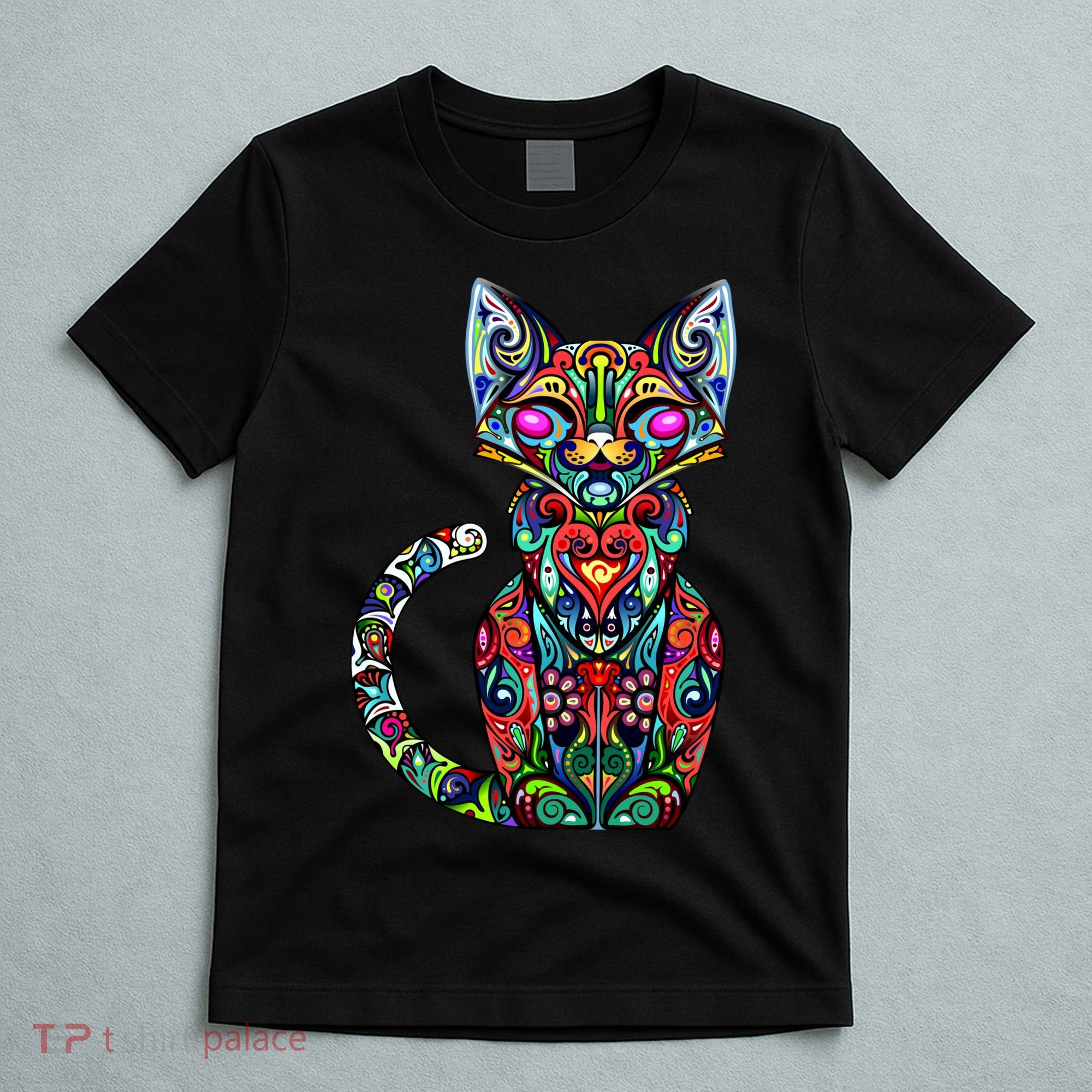Fun Trippy Cat T-Shirt
