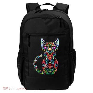 Fun Trippy Cat Backpack