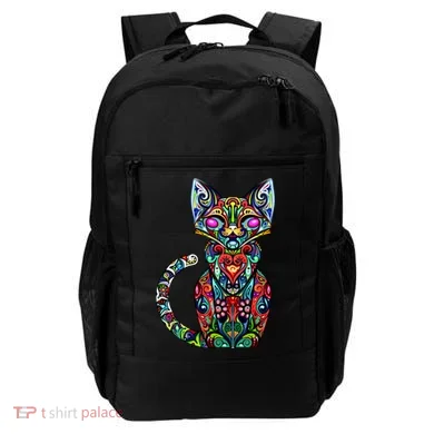 Fun Trippy Cat Backpack