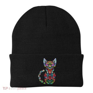 Fun Trippy Cat Beanie