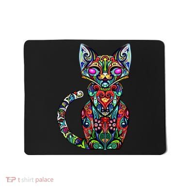 Fun Trippy Cat Mousepad