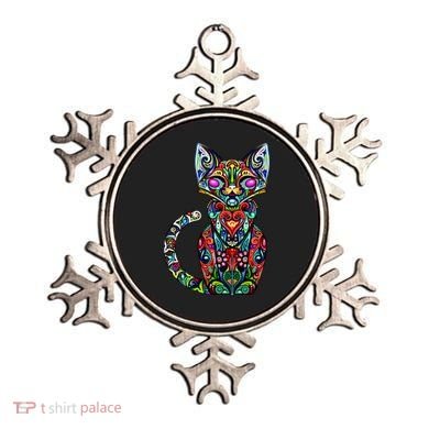 Fun Trippy Cat Ornament