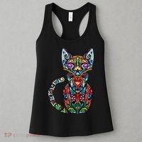 Fun Trippy Cat Women's Tank Top thumb 3