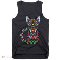 Fun Trippy Cat Tank Top thumb 0